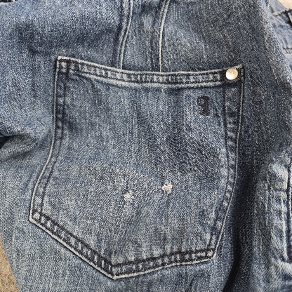 Pilcro Anthropologie Jeans Women's 34x31 (31 Tag) Blue Wide Leg High Rise - Picture 8 of 10